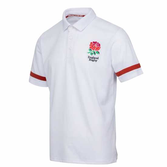 Rfu Блуза С Яка England Core Polo Shirt Seniors Бяло Мъжки тениски с яка