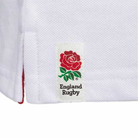 Rfu Блуза С Яка England Core Polo Shirt Seniors Бяло Мъжки тениски с яка