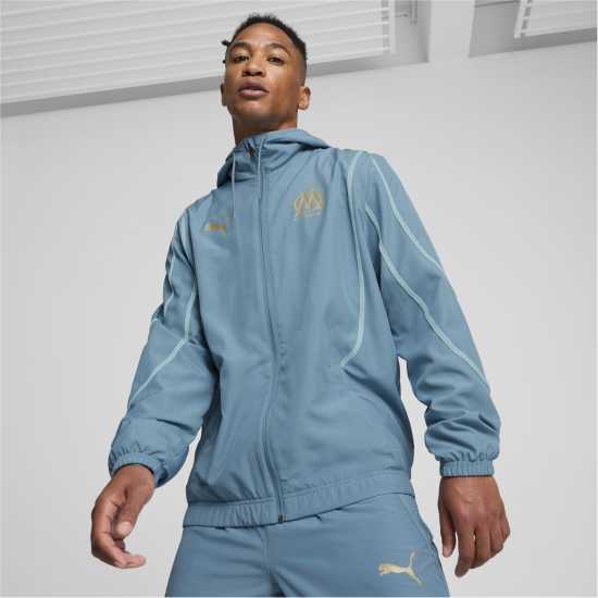 Puma Тъкано Горнище Olympique De Marseille Pre Match Woven Jacket 2024 2025 Adults  Мъжки горнища с цип