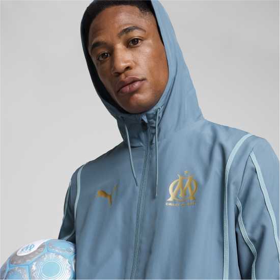 Puma Тъкано Горнище Olympique De Marseille Pre Match Woven Jacket 2024 2025 Adults  Мъжки горнища с цип