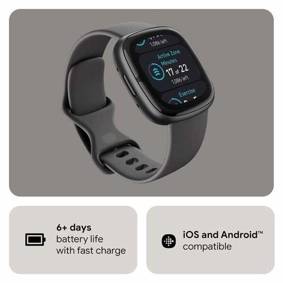 Fitbit Fitbit Sense 2 Smartwatch Shadow Grey & Graphite  Часовници