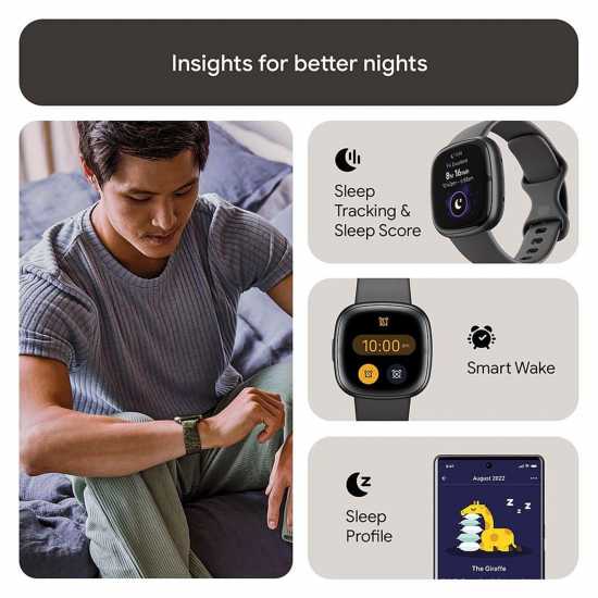 Fitbit Fitbit Sense 2 Smartwatch Shadow Grey & Graphite  Часовници