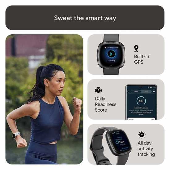 Fitbit Fitbit Sense 2 Smartwatch Shadow Grey & Graphite  Часовници