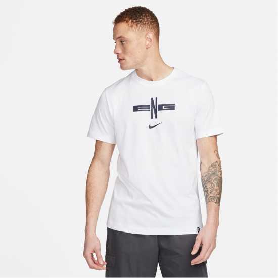 Nike England Men's T-Shirt Бяло Мъжки ризи