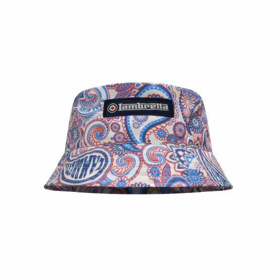 Lambretta Рибарска Шапка Bucket Hat Бяло 