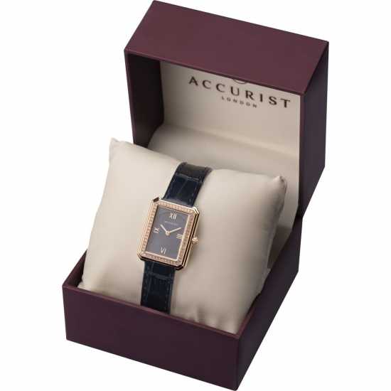 Accurist Signature Rose Gold And Blue Watch  Часовници