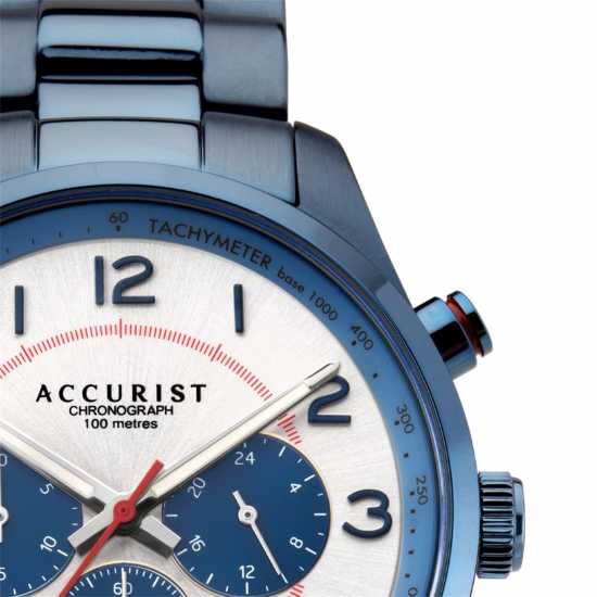 Accurist Ръчен Часовник С Хронограф Blue Chronograph Watch  Часовници