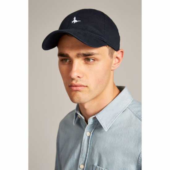 Jack Wills Wills Enfield Classic Logo Cap Морска синьо 