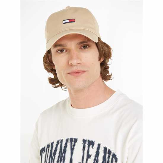 Tommy Jeans Flag Baseball Cap Тауни Пясък AB0 Шапки с козирка