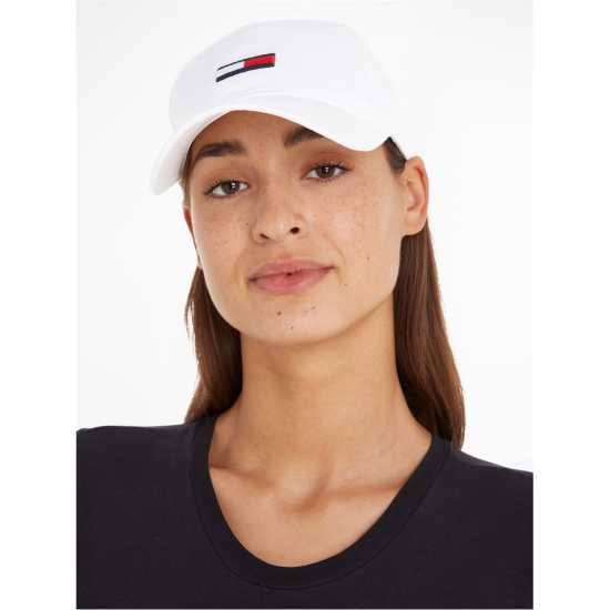 Tommy Jeans Flag Baseball Cap Бял YBR Шапки с козирка