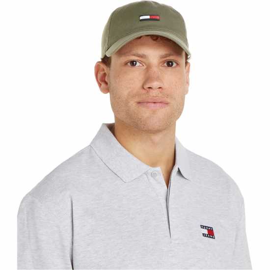 Tommy Jeans Flag Baseball Cap Дълбоки гори Шапки с козирка