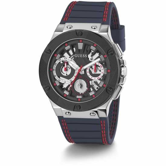 Guess Gents  Circuit Navy Blue Red Watch Gw0487G1  Часовници