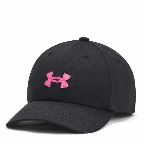 Under Armour Blitzing Adjustable Cap Junior Girls Black/Pink Under Armour Caps and Hats