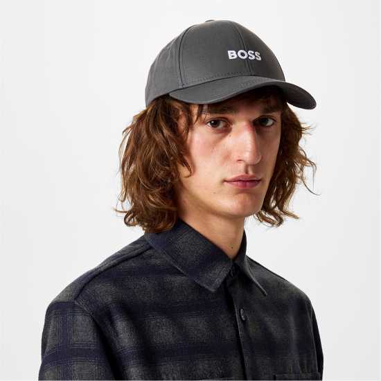 Hugo Boss Boss Zed Cotton Logo Cap Средно сиво 032 Mens