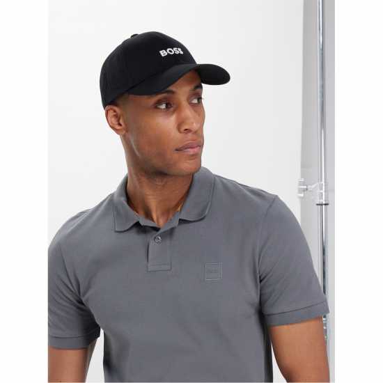 Hugo Boss Boss Zed Cotton Logo Cap Черно Mens