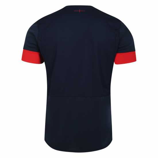 Umbro England Rugby Relaxed Training Shirt 2023 2024 Adults Navy/Scarlet 