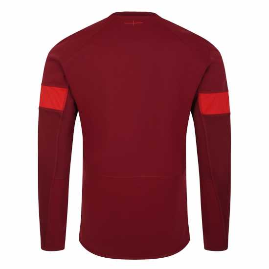 Umbro England Rugby Contact Drill Top 2023 2024 Adults Тибетско червено 