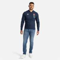 Umbro England Rugby Anthem Jacket 2023 2024 Adults Navy Blazer Мъжки грейки