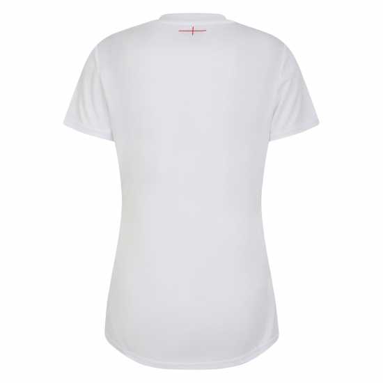 Umbro England Rugby Warm Up Shirt 2023 Womens Бяло/Корал Дамски тениски и фланелки