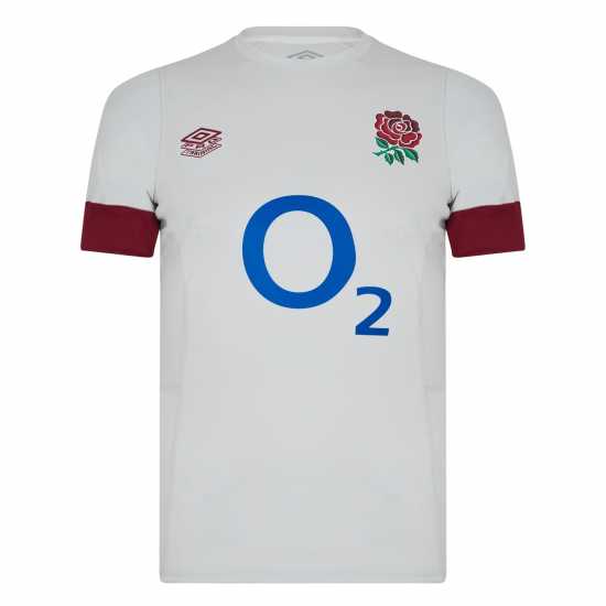 Umbro England Rugby Training Shirt 2023 2024 Adults Роса/Червено Мъжко облекло за едри хора