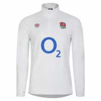 Umbro England Rugby Warm Up Layer Top 2023 Juniors Блестящо бяло / синьо Детски якета и палта