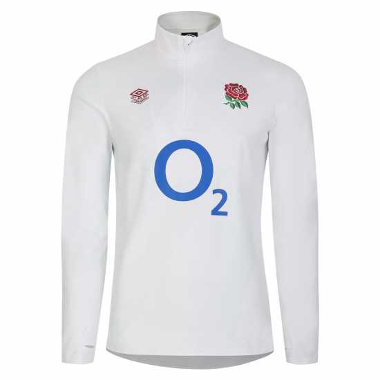 Umbro England Rugby Warm Up Layer Top 2023 Juniors Блестящо бяло / синьо Детски якета и палта