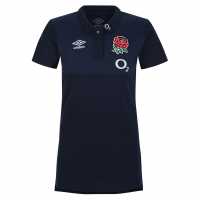 Umbro Блуза С Яка England Rugby Cvc Polo Shirt 2023 2024 Womens Нави блезер / Син Дамски тениски с яка