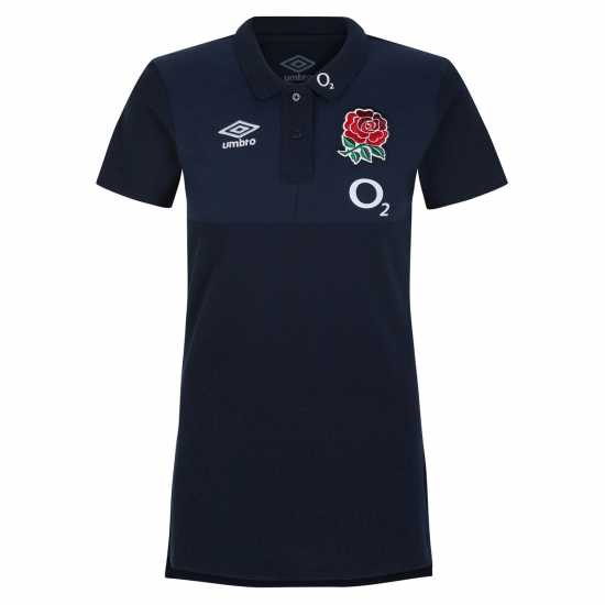 Umbro Блуза С Яка England Red Roses Rugby Cvc Polo Shirt 2023 Womens Нави блезер / Син Дамски тениски с яка