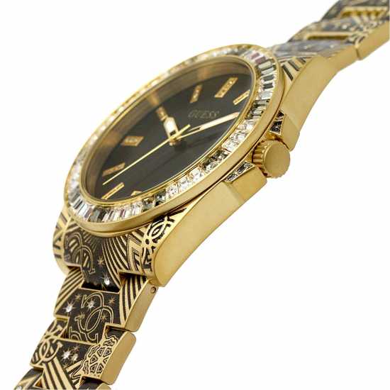 Guess Gents  Throne Black Gold Watch Gw0496G2  Часовници