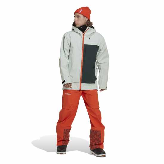 Adidas Мъжко Яке Terrex Myshelter 3 Layer Gore Tex Snow Jacket Mens Шагрн/Лингрн Мъжки грейки