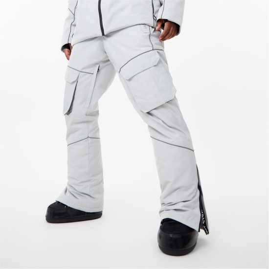 Jack Wills Piped Snow Trousers Светло сиво Ски