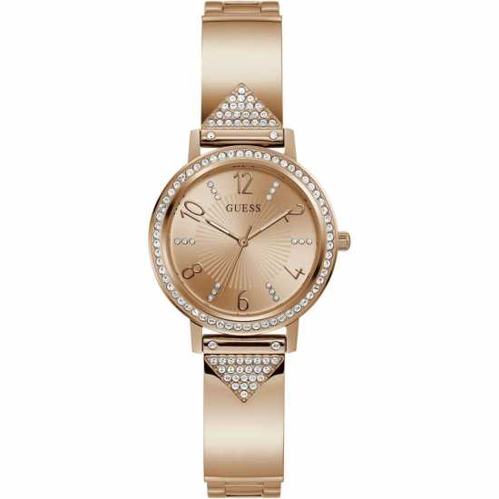 Guess Ladies  Tri Luxe Rose Gold Watch Gw0474L3  Часовници