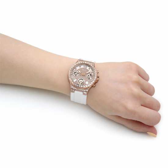 Guess Moonlight White Rose Gold Watch Gw0257L2  Часовници