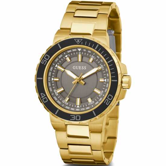 Guess Gents  Track Gold Black Watch Gw0426G2  Часовници