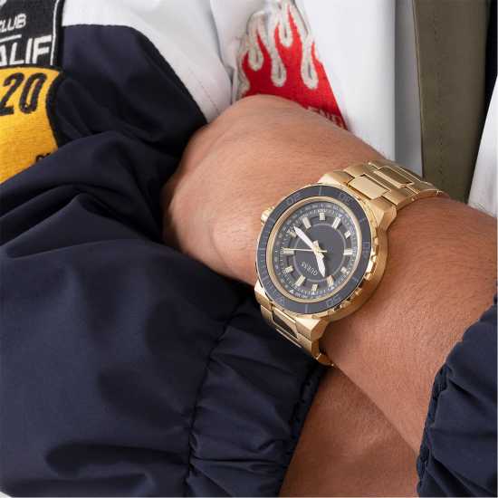 Guess Gents  Track Gold Black Watch Gw0426G2  Часовници