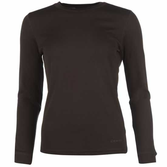 Campri Дамска Термо Блуза Thermal Top Ladies Charcoal Дамски долни дрехи