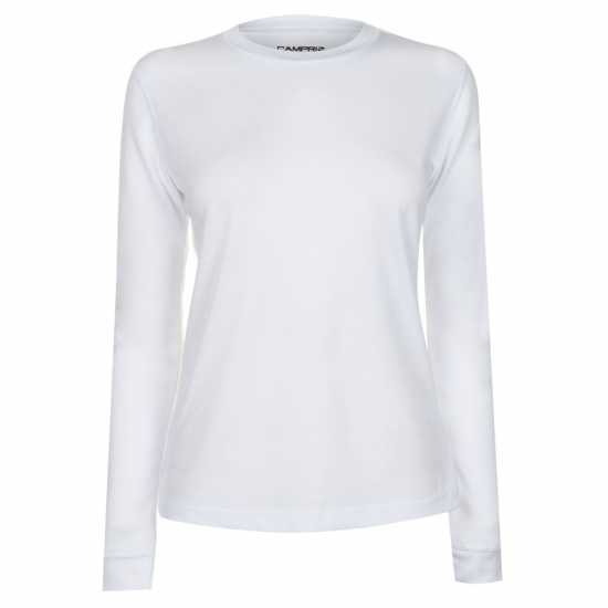 Campri Дамска Термо Блуза Thermal Top Ladies White Дамски долни дрехи