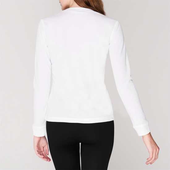 Campri Дамска Термо Блуза Thermal Top Ladies White Дамски долни дрехи