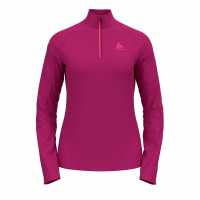 Odlo Half Zip Fleece Top Fuchsia Дамски полар