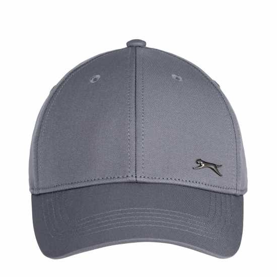 Slazenger Classic Metal Badge Baseball Cap Grey 