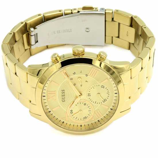 Guess Ръчен Часовник С Хронограф Ladies Gold Champagne Dial Chronograph Watch  Часовници