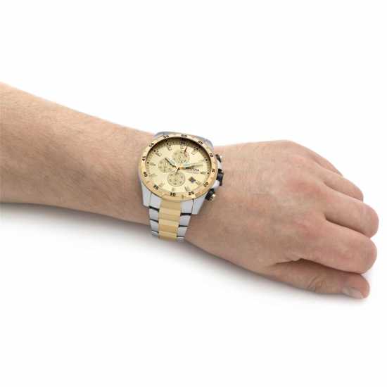 Festina Chronograph Two-Tone Gold Dial Watch  Часовници