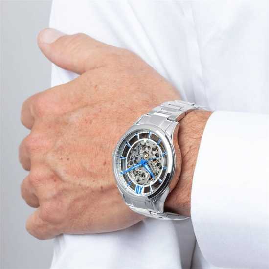 Festina Silver Skeleton Dial Automatic Watch  Часовници