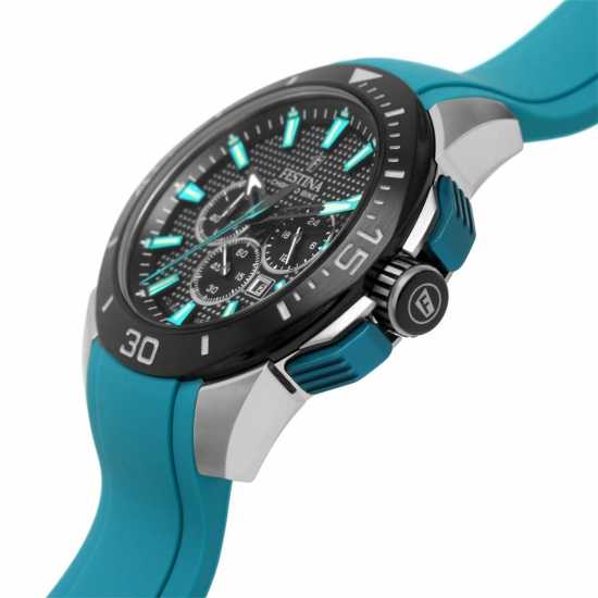 Festina Chrono Bike 2022 Blue Rubber Strap  Часовници