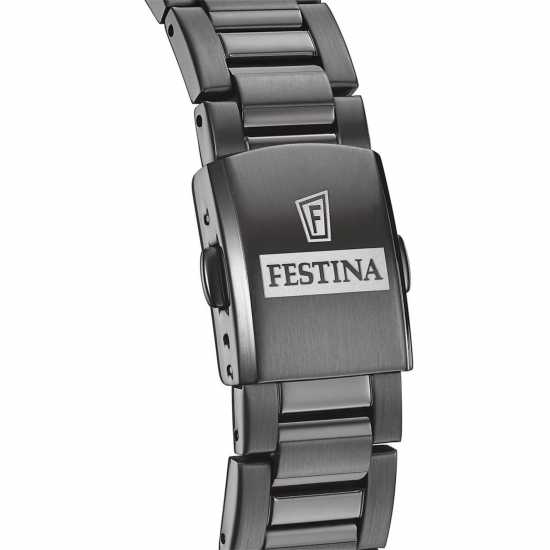 Festina Black Automatic Skeleton Watch  Часовници