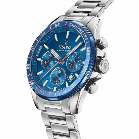 Festina Ръчен Часовник С Хронограф Blue Timeless Chronograph Watch  Часовници