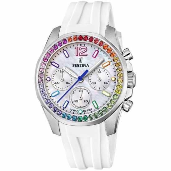 Festina Lady Chrono White Watch F20610/2  Бижутерия