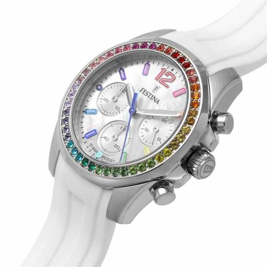 Festina Lady Chrono White Watch F20610/2  Бижутерия