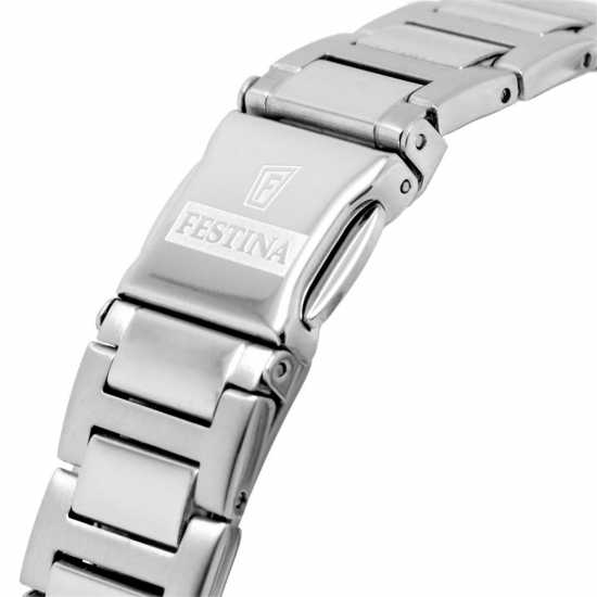 Festina Zirconia Glitz Silver Purple Watch  Бижутерия