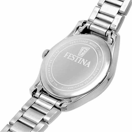 Festina Zirconia Glitz Silver Purple Watch  Бижутерия